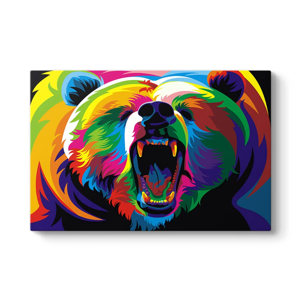 Colored Bear Tablosu - Model 1